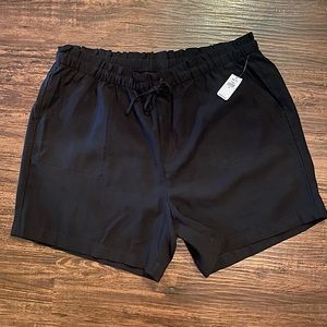 High-Waisted Tie-Front Utility Shorts for Women Size XL